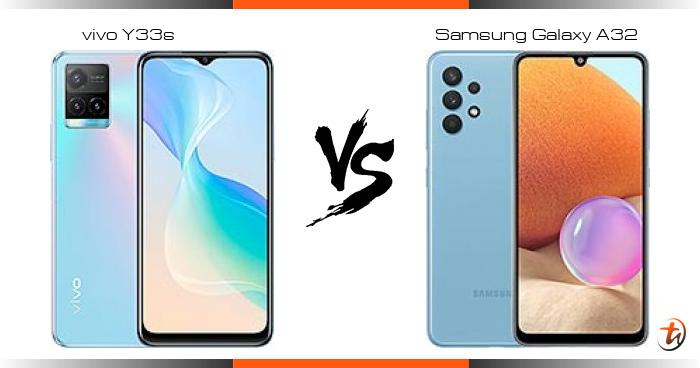 samsung a32 compare vivo y33s