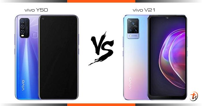 vivo y50 vs vivo v21