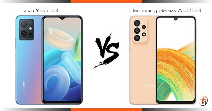 samsung a33 vs vivo y55